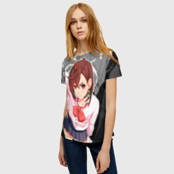 Женская футболка 3D Дандадан - Момо Аясэ - фото 2