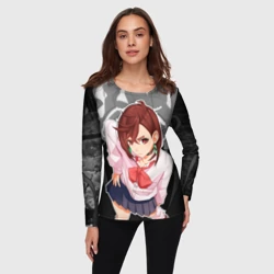 Женский лонгслив 3D Дандадан - Момо Аясэ - фото 2
