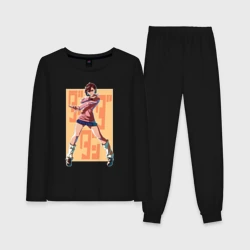 Женская пижама с лонгсливом хлопок Momo Ayase