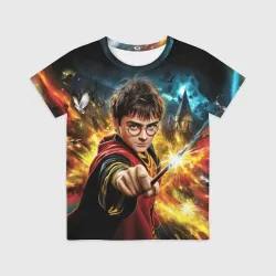 Детская футболка 3D Гарри Поттер и магия