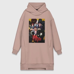 Платье-худи хлопок Дандадан все