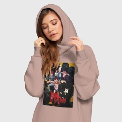 Платье-худи хлопок Дандадан все - фото 2