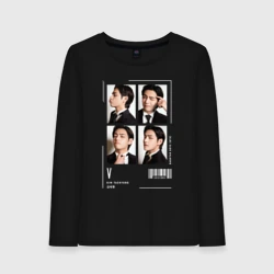 Женский лонгслив хлопок Taehyung  bts 4cut