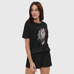 Женская пижама с шортиками хлопок Окарун - фото 2