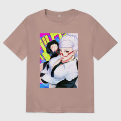 Женская футболка хлопок Oversize Бабка Момо