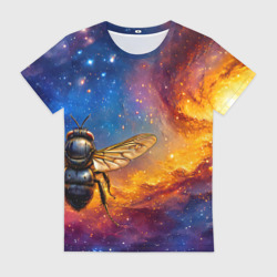 Женская футболка 3D Муха в космосе