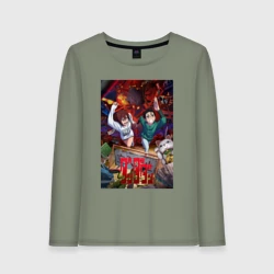 Женский лонгслив хлопок Дандадан - Момо и Кэн