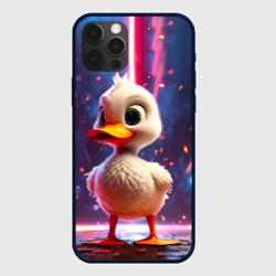 Чехол для iPhone 12 Pro Max Уточка в неоне