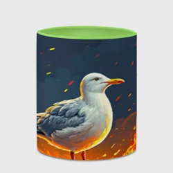 Кружка с полной запечаткой Чайка в огне - фото 2