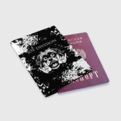 Обложка для паспорта матовая кожа Joy Division рок пес - фото 2