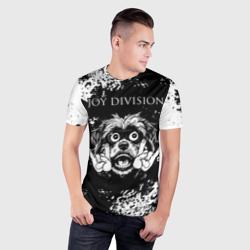 Мужская футболка 3D Slim Joy Division рок пес - фото 2