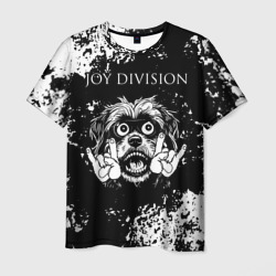 Мужская футболка 3D Joy Division рок пес