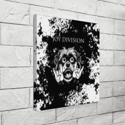 Холст квадратный Joy Division рок пес - фото 2
