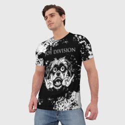 Мужская футболка 3D Joy Division рок пес - фото 2