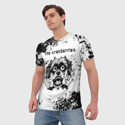 Мужская футболка 3D The Cranberries - рок пес - фото 2
