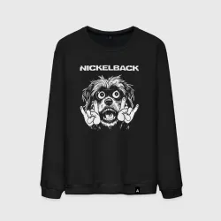 Мужской свитшот хлопок Nickelback rock dog