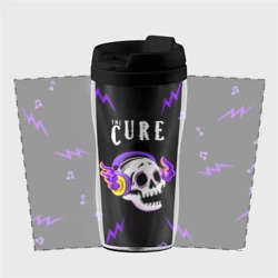 Термокружка-непроливайка The Cure неоновый череп - фото 2