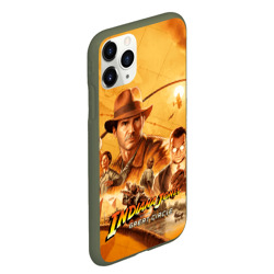 Чехол для iPhone 11 Pro Max матовый Персонажи Indiana Jones and the great circle - фото 2