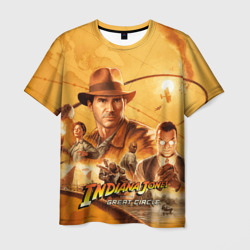 Мужская футболка 3D Персонажи Indiana Jones and the great circle