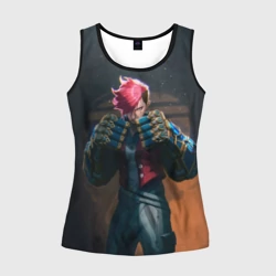 Женская майка 3D Вай в силовых перчатках Аркейн