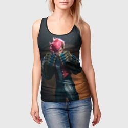 Женская майка 3D Вай в силовых перчатках Аркейн - фото 2