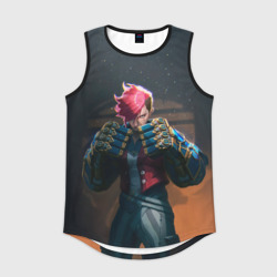 Мужская спортивная майка 3D Вай в силовых перчатках Аркейн