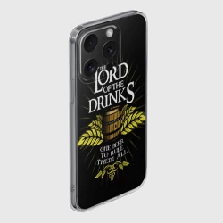 Чехол для iPhone 15 Pro Max силиконовый с защитой камеры Lord of the drinks - фото 2