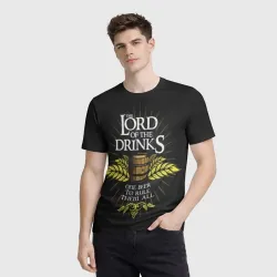 Мужская футболка 3D Lord of the drinks - фото 2