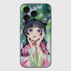 Чехол для iPhone 16 Pro Max силиконовый с защитой камеры Монолог фармацевта - травница Маомао