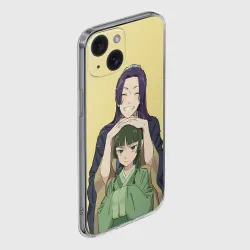 Чехол для iPhone 15 силиконовый с защитой камеры Джинши и Маомао - монолог фармацевта - фото 2