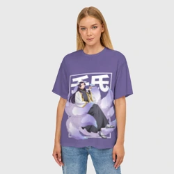 Женская футболка oversize 3D Джинши - Монолог фармацевта - фото 2