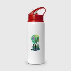 Бутылка для воды с трубочкой Сяомао силуэт - Монолог фармацевта