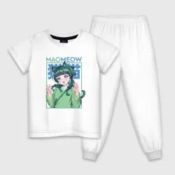 Детская пижама с белой футболкой Maomeow - Монолог фармацевтов