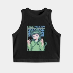 Женская укороченная майка-топ хлопок Maomeow - Монолог фармацевтов