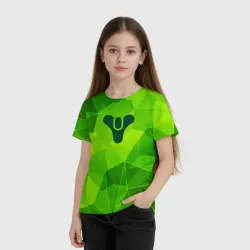 Детская футболка 3D Destiny green poly - фото 2
