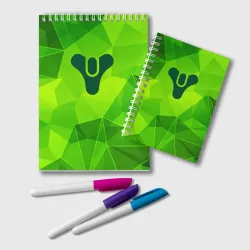 Блокнот Destiny green poly