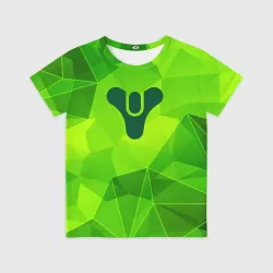 Детская футболка 3D Destiny green poly