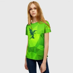 Женская футболка 3D Black Sabbath green poly - фото 2