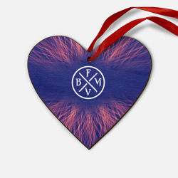 Деревянная игрушка Сердце Bullet For My Valentine red energy