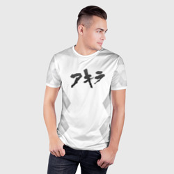 Мужская футболка 3D Slim Akira white poly - фото 2