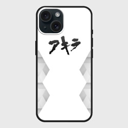 Чехол силиконовый для Apple iPhone 15 матовый Akira white poly