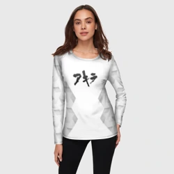 Женский лонгслив 3D Akira white poly - фото 2