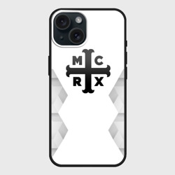 Чехол силиконовый для Apple iPhone 15 матовый My Chemical Romance white poly