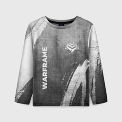 Детский лонгслив 3D Warframe - grey gradient вертикально