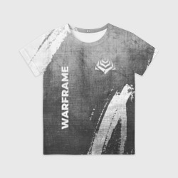 Детская футболка 3D Warframe - grey gradient вертикально
