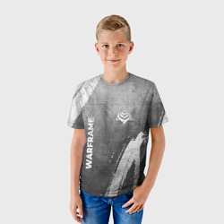 Детская футболка 3D Warframe - grey gradient вертикально - фото 2