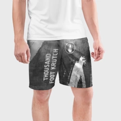 Мужские шорты спортивные Thousand Foot Krutch - grey gradient вертикально - фото 2