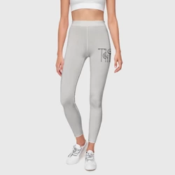 Леггинсы 3D Таня вязью - чёрная надпись - фото 2