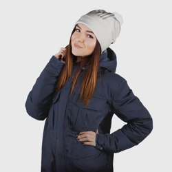 Шапка 3D c помпоном Вязью Таня - чёрная надпись - фото 2