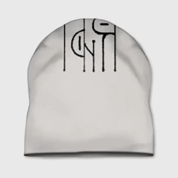 Шапка 3D Вязью Таня - чёрная надпись